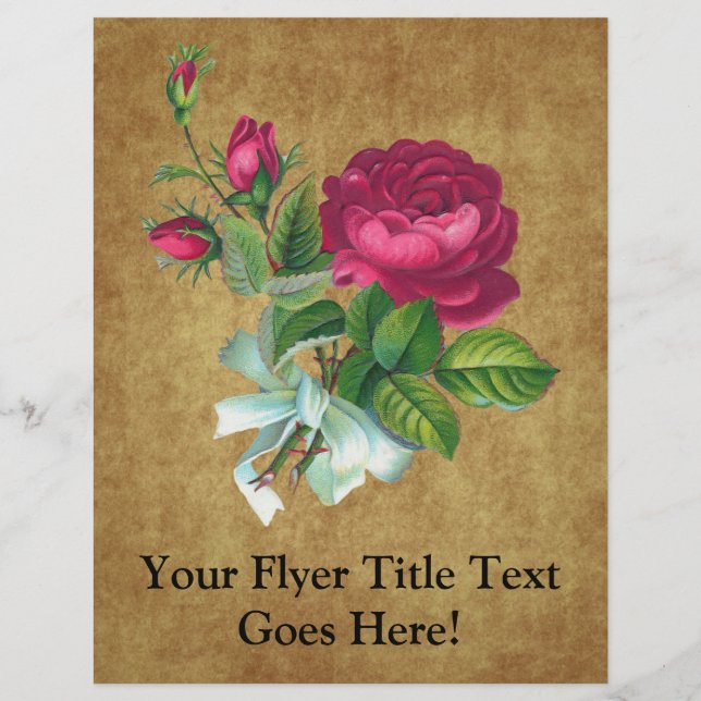 Vintage Fuchsia Ro Reklamblad (Framsidan)