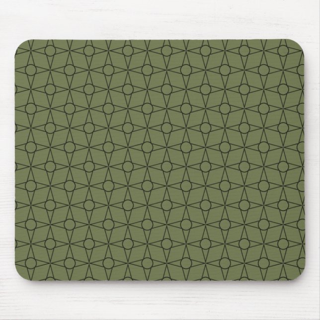Vintage Funk Geometric Mousepad, Fern Musmatta (Framsidan)