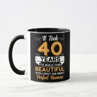 Vintage Funny 40:e födelsedag 40 år gammal Mugg