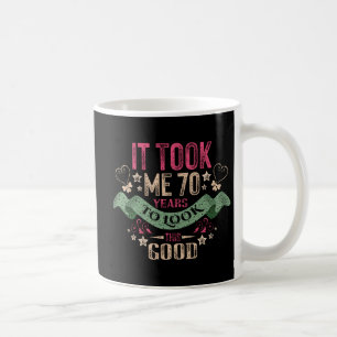 vintage Funny 70 år gammal talande citat Kaffemugg