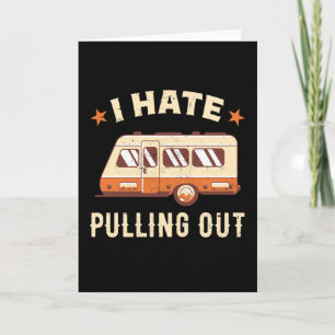 Vintage Funny Camping RV Motorhome Gift Retro Kort
