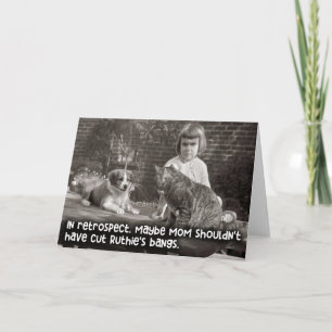 Vintage Funny Card - Mamma Clile Ruthies Bangs Kort