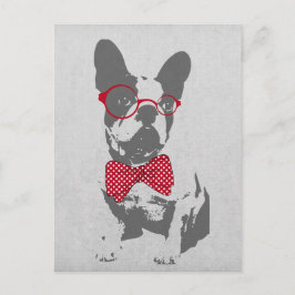 Vintage Funny Fransk Bulldog Vykort
