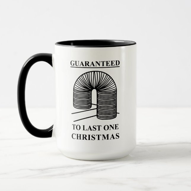 Vintage Funny Pappa-juloffert Broken Leksak Mugg (Vänster)