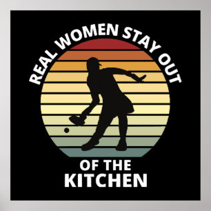 Vintage Funny Pickleball Women Poster