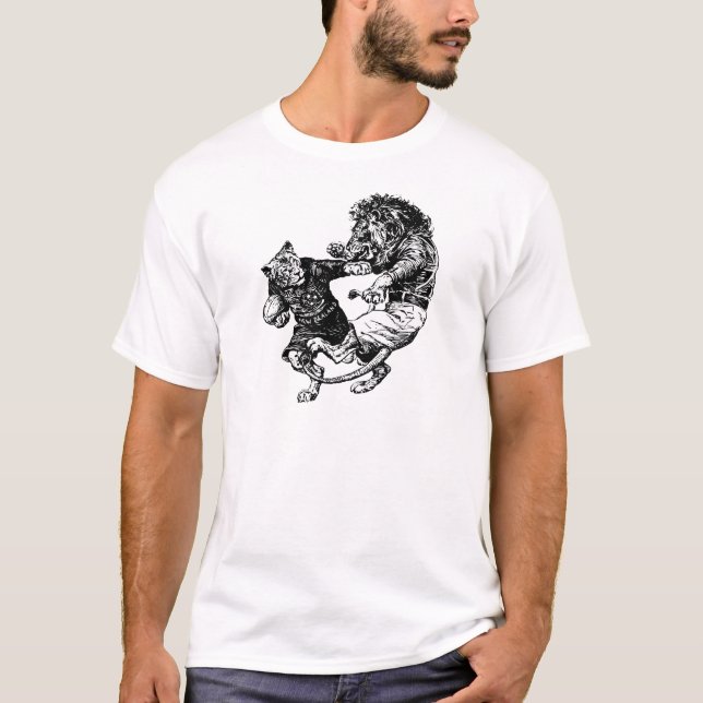 vintage Funny rugby-spelare Tee Shirt (Framsida)