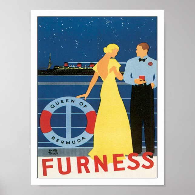 Vintage Furness Bermuda Poster (Framsidan)