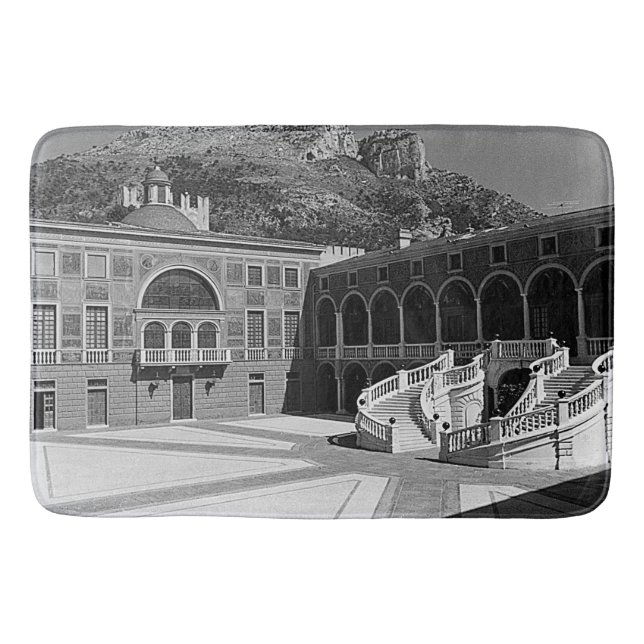Vintage Furstendömet Monaco-palatset Badrumsmatta (Framsidan)