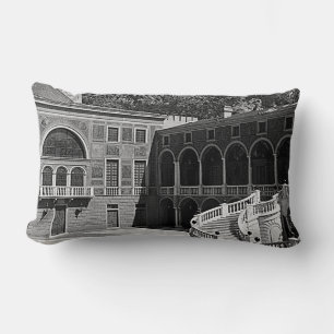 Vintage Furstendömet Monaco-palatset Lumbarkudde