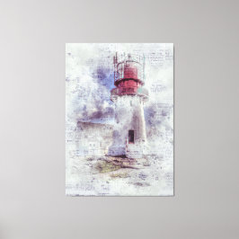 Vintage fyr canvastryck