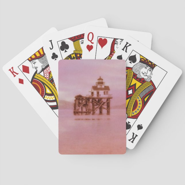 Vintage fyr casinokort (Baksidan)