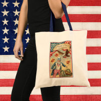 Vintage fyr juli-fyrverkerier med Uncle Sam