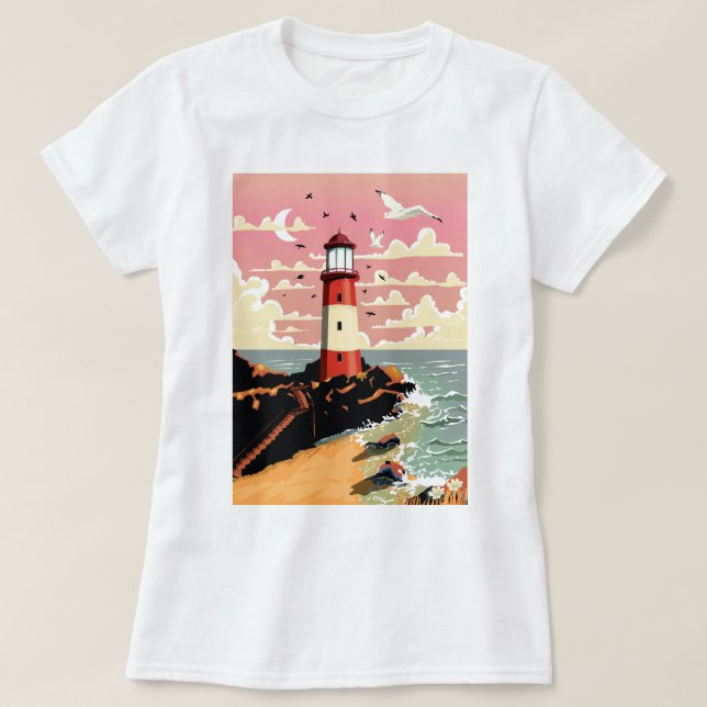 Vintage fyr t shirt (Design framsida)