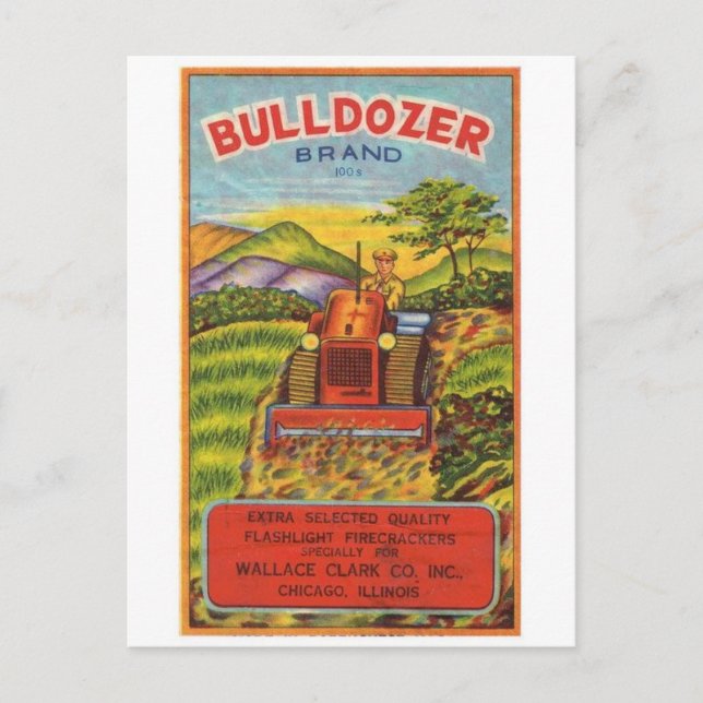 Vintage fyrverkeripaket Postkort Vykort (Framsida)