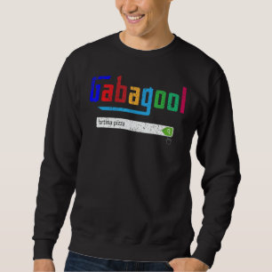 Vintage Gabagool Italiensk Slang Lång Ärmad Tröja