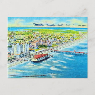 Vintage Galveston flygbild vykort