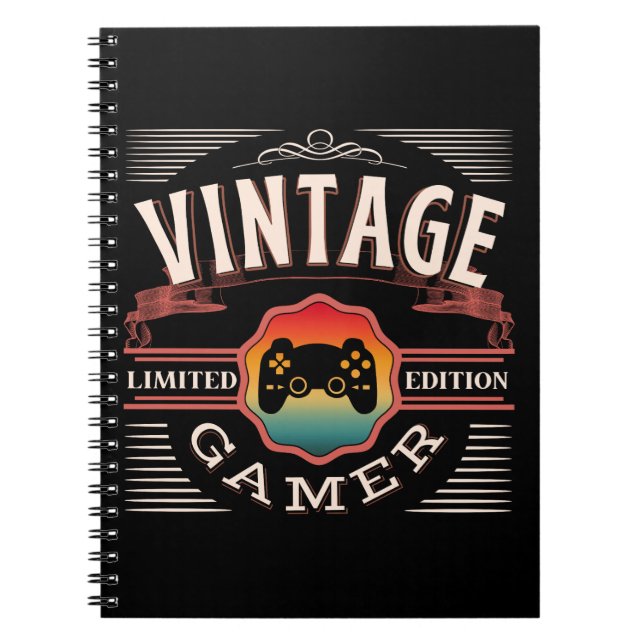 VINTAGE GAMER LIMITED EDITION  ANTECKNINGSBOK (Framsidan)