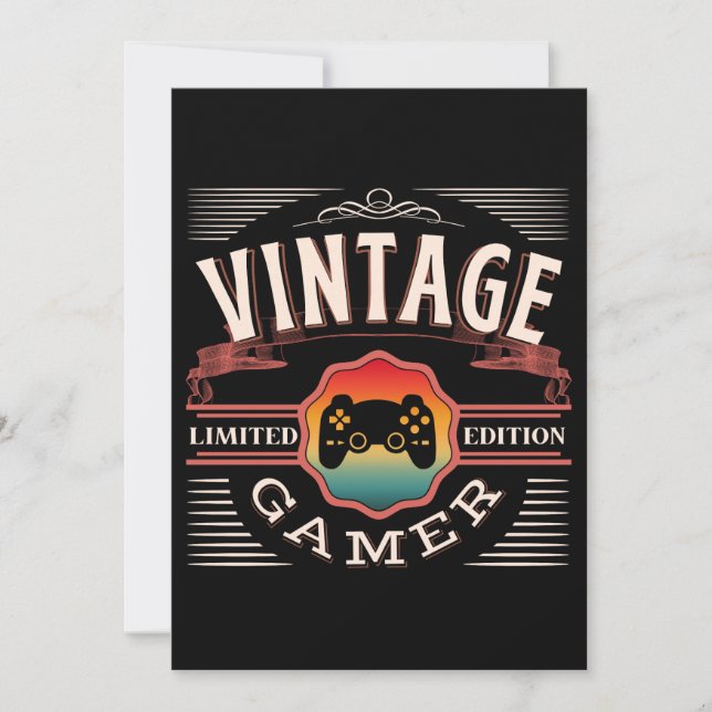 VINTAGE GAMER LIMITED EDITION  INBJUDNINGAR (Framsida)