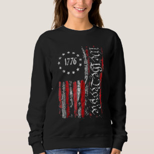 Vintage Gamla amerikanska Flagga Patriotic 1776. T Shirt
