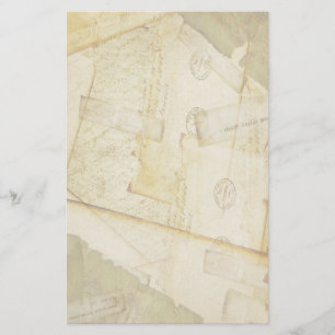 Vintage Gamla Brev-mall Brevpapper