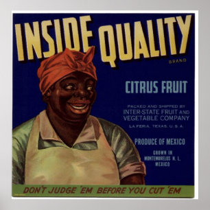 Vintage Gamla Cirtus Fruit Låda-etiketter Poster