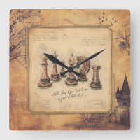 Vintage Gamla Fashioned Chess Delar Art Player Gif