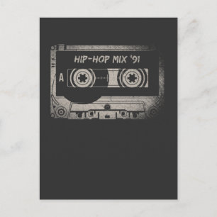Vintage Gamla höftvårdsmixteband 91 Music Kärlek Vykort