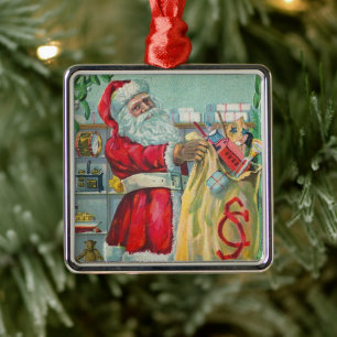 Vintage Gamla jultomten Ornament