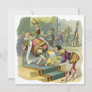Vintage Gamla Kung Cole Nursery Rhyme-inbjudan Inbjudningar