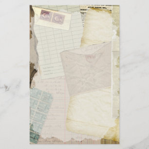 Vintage Gamla -mall Brevpapper