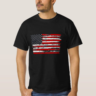 Vintage Gamla marinamerikanska Flagga T Shirt
