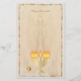 Vintage Gamla pappra Hanukkah Party-festivalen för Brevpapper