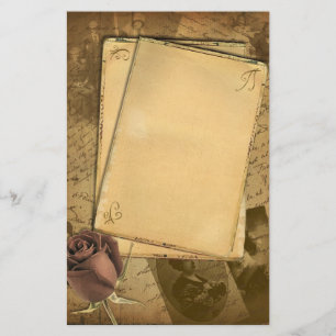 Vintage Gamla Ro Stationery Brevpapper