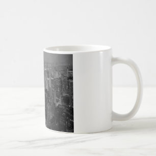 Vintage Gamla Stil New York City-skript Kaffemugg