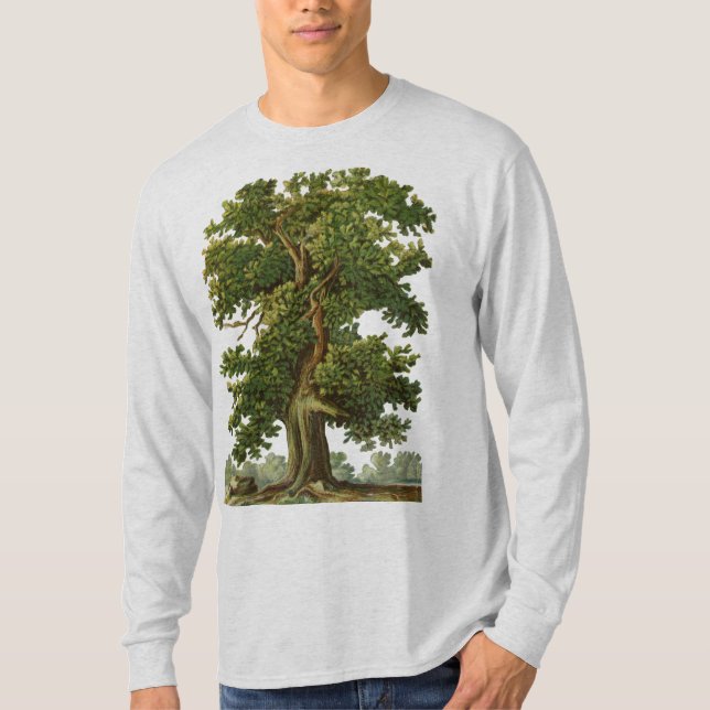 Vintage Gamla Träd- Tshirt T-shirt (Framsida)