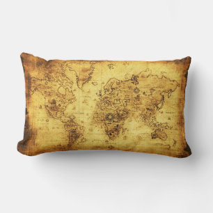 Vintage Gamla världskaraktären Decor Cushion Dekor Lumbarkudde
