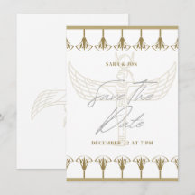 vintage, gammal ägglossning bröllop spara datum