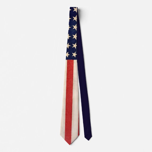Vintage gammal amerikansk flagga slips (Framsida)