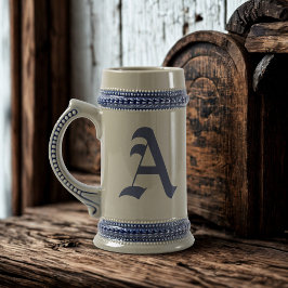 Vintage Gammal engelsk teckensnittsmonogram Beer S Sejdel
