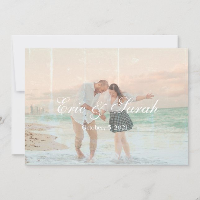 vintage/gammal fotoeffekt-årsdag par meddelande (Framsida)