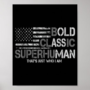 Vintage gammal man som säger skämtpresent födelsed poster