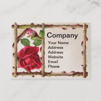 Vintage gammal ro rustic Victorian Antique Visitkort