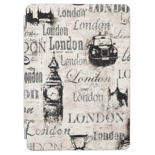 Vintage gammal tidning papper London grunge collag iPad Air Skydd