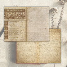 Vintage gammalt papperssida skrotjournal