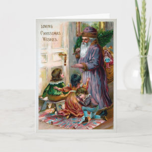 Vintage Gammalt World Creepy-Helgdag Card Helgkort