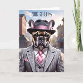 Vintage Gangster Fransk Bulldog Kort