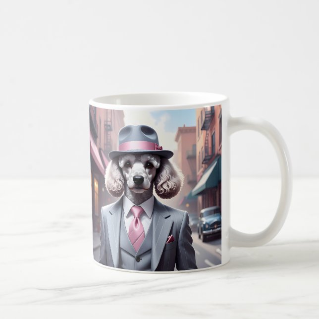 Vintage Gangster Pudel Kaffemugg (Höger)