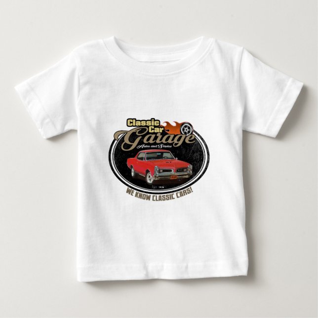 Vintage Garage med GTO T-shirt (Framsida)
