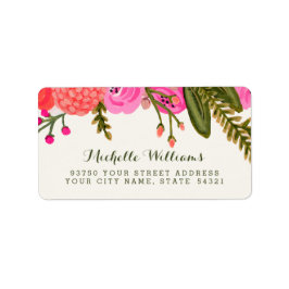 Vintage Garden-Adressetiketter Adressetikett