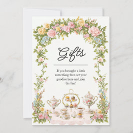 Vintage Garden Blommigt Tea Party Möhippa Gift Sig Inbjudningar